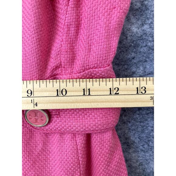 Tory Birch Dress Womens Size 0 Pink Linen Silk Cotton Blend Sleeveless - Picture 3 of 11